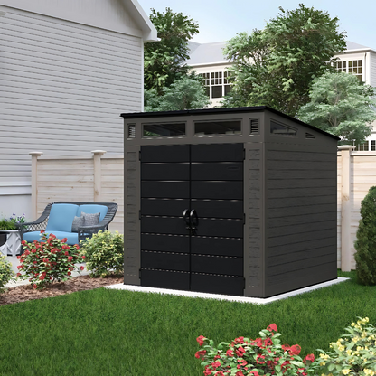 Suncast Modernist® 7 ft. x 7 ft. Storage Shed BMS7780