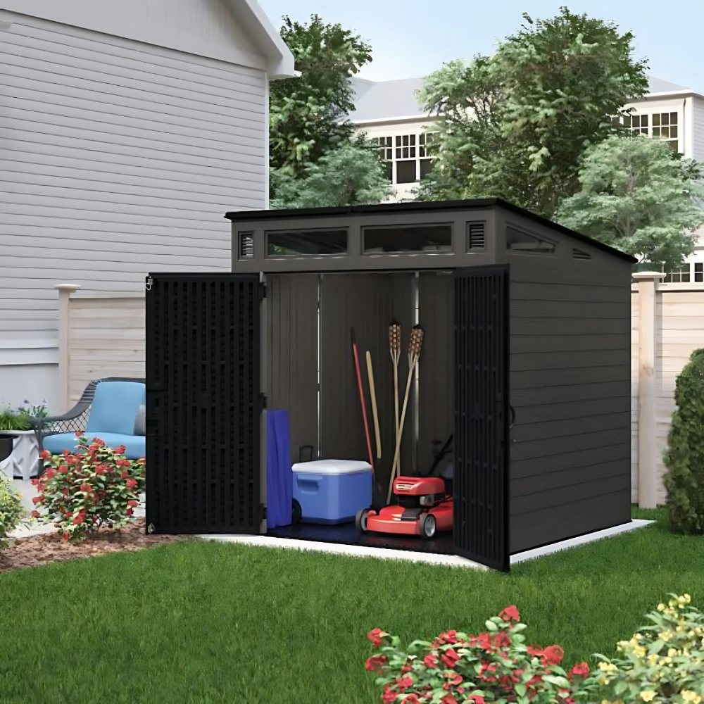 Suncast Modernist® 7 ft. x 7 ft. Storage Shed BMS7780